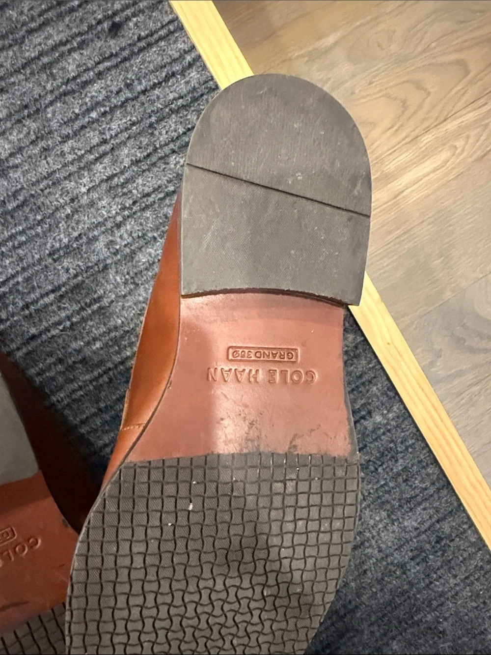 Cole Haan Chestnut Brown Leather Penny Loafers